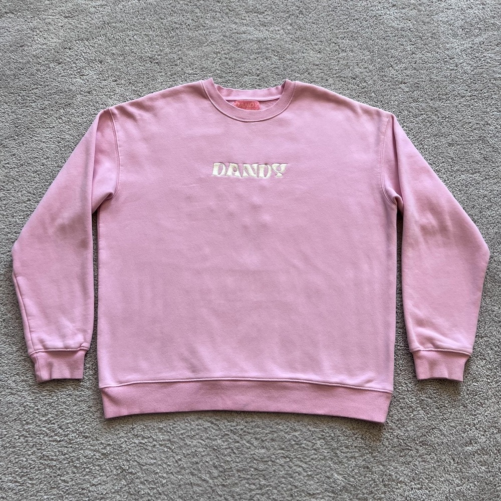 Dandy Worldwide Make A Wish Daisy Graphic Sweatshirt Womens XL Pink Fleece